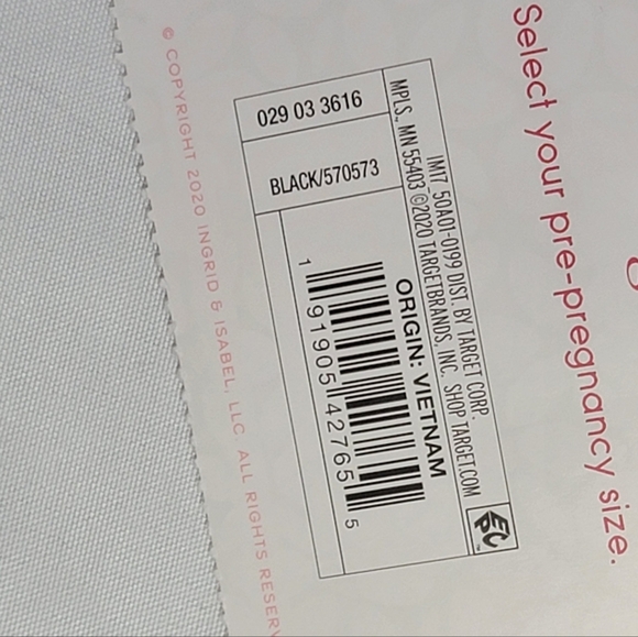 Isabel Maternity by Ingrid & Isabel Skinny Entubado Black Maternity Jean Size 6 - Picture 13 of 15